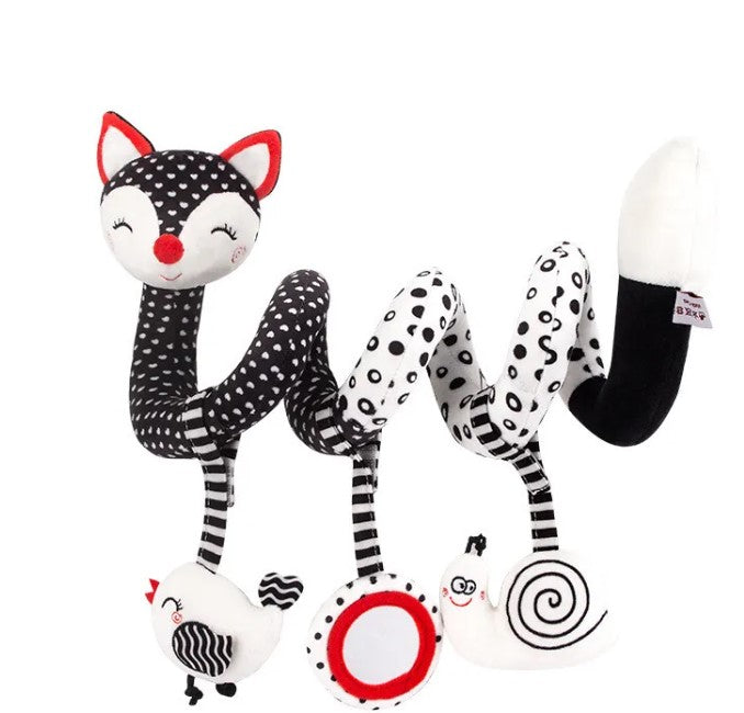 Baby Spiral Plush Toy – Soft Stroller & Car Seat Activity Toy for Newborns