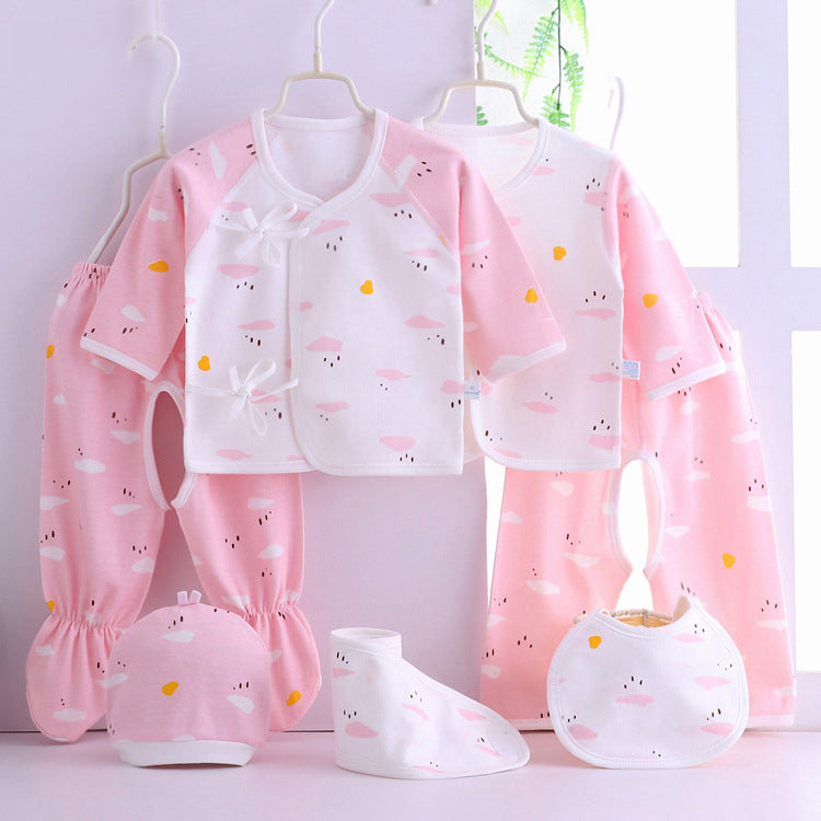 Newborn Baby Gift Set - 7-Piece Cotton Clothing Collection