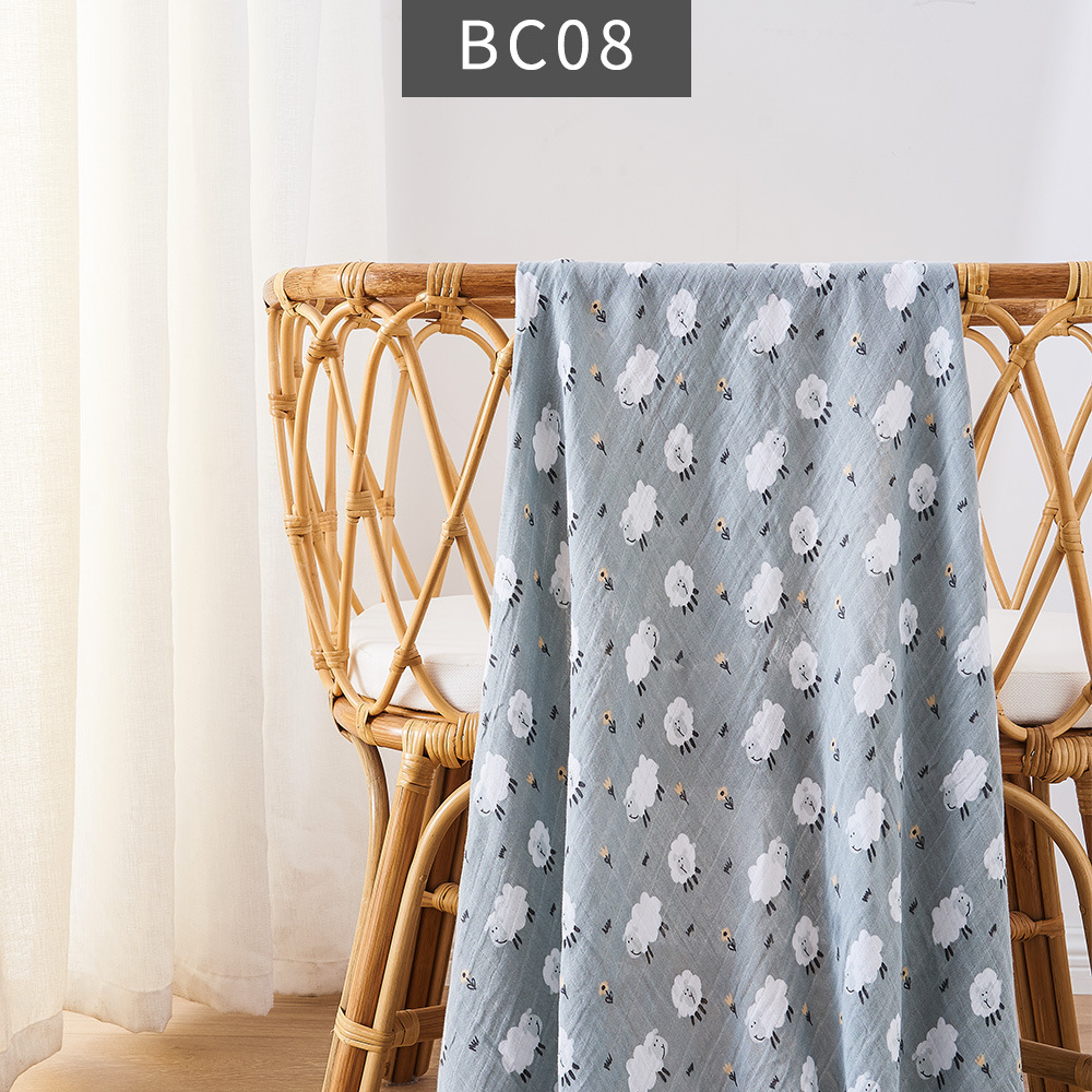 Soft Bamboo Cotton Baby Blanket – Lightweight Summer Swaddle