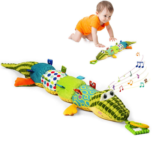 Jollybaby Tummy Time Baby Toy with Rattle & Music – Newborn to 12 Months