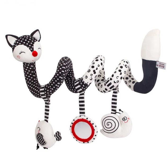 Baby Spiral Plush Toy – Soft Stroller & Car Seat Activity Toy for Newborns