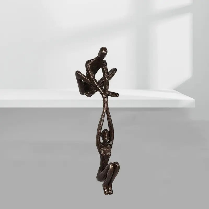 Dancing Couple Figurine Sculpture - Romantic Resin Artwork for Home & Office Décor