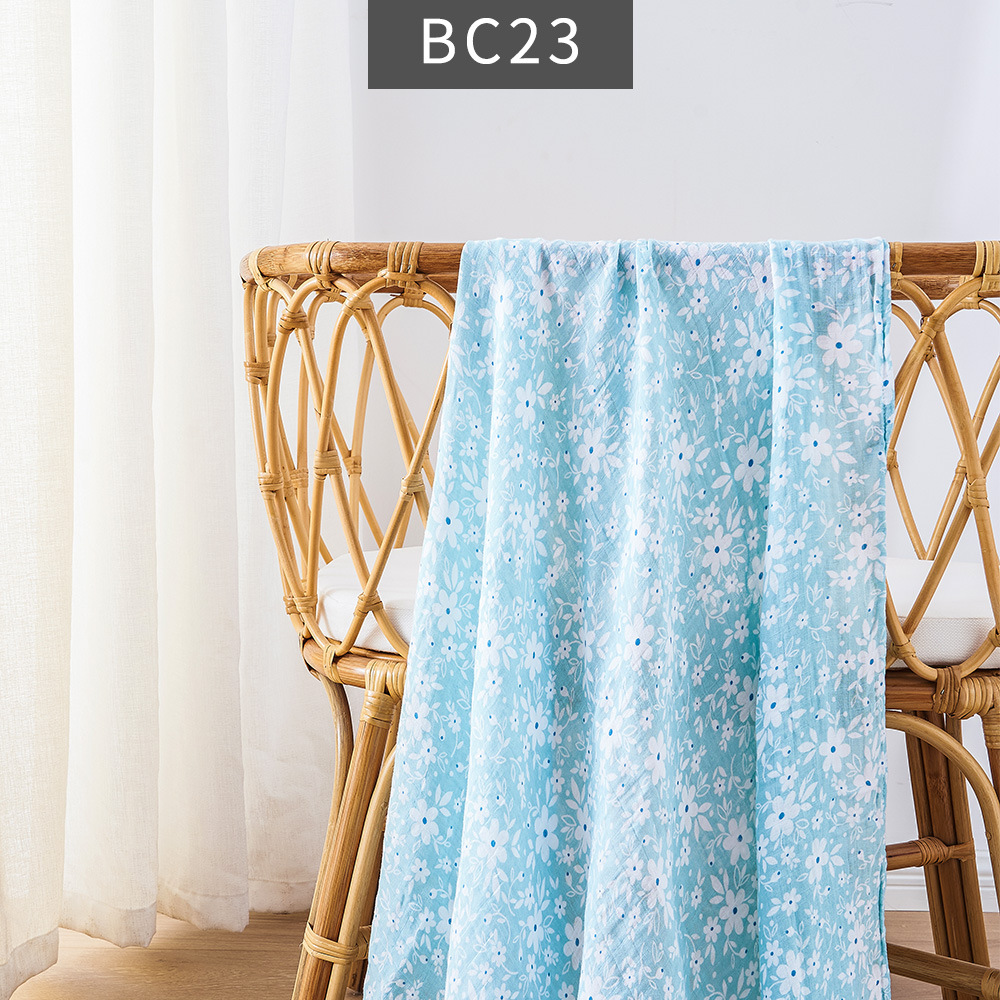Soft Bamboo Cotton Baby Blanket – Lightweight Summer Swaddle