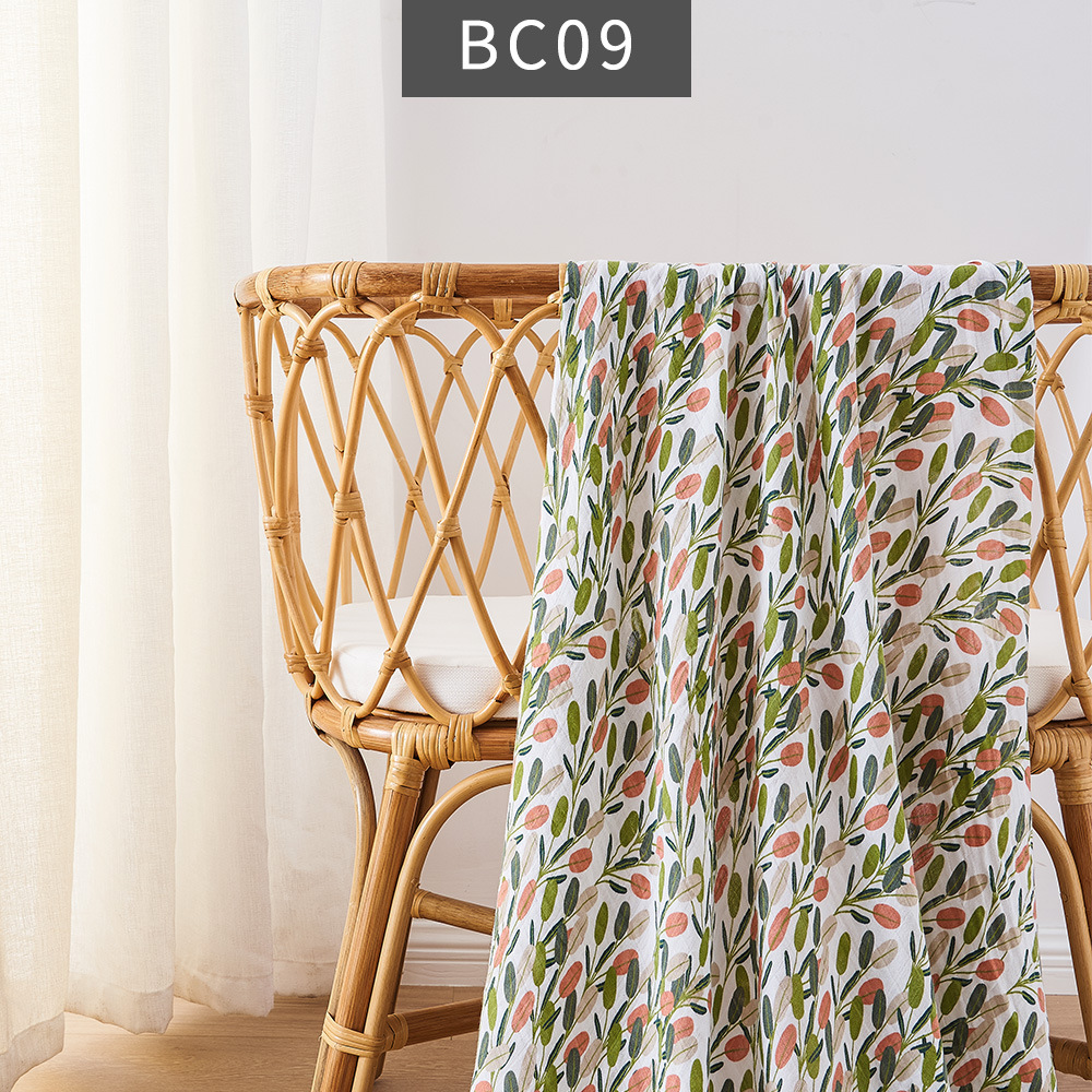 Soft Bamboo Cotton Baby Blanket – Lightweight Summer Swaddle