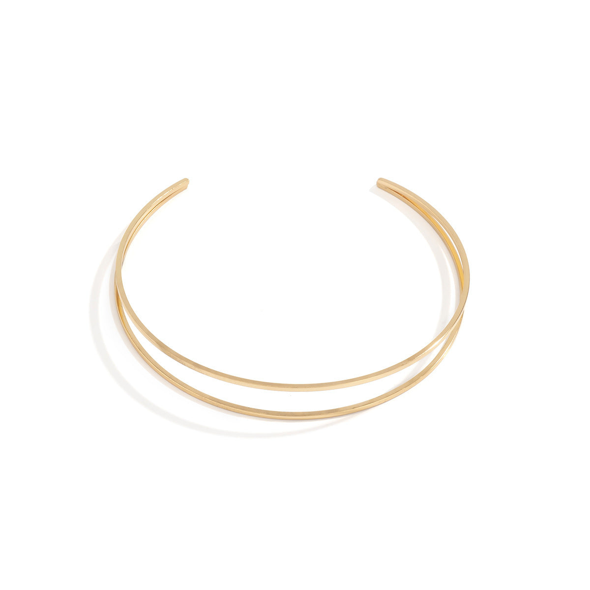 Personalized All-Match Business Jewelry - Geometric Electroplated Alloy Earrings (Gold & White K)