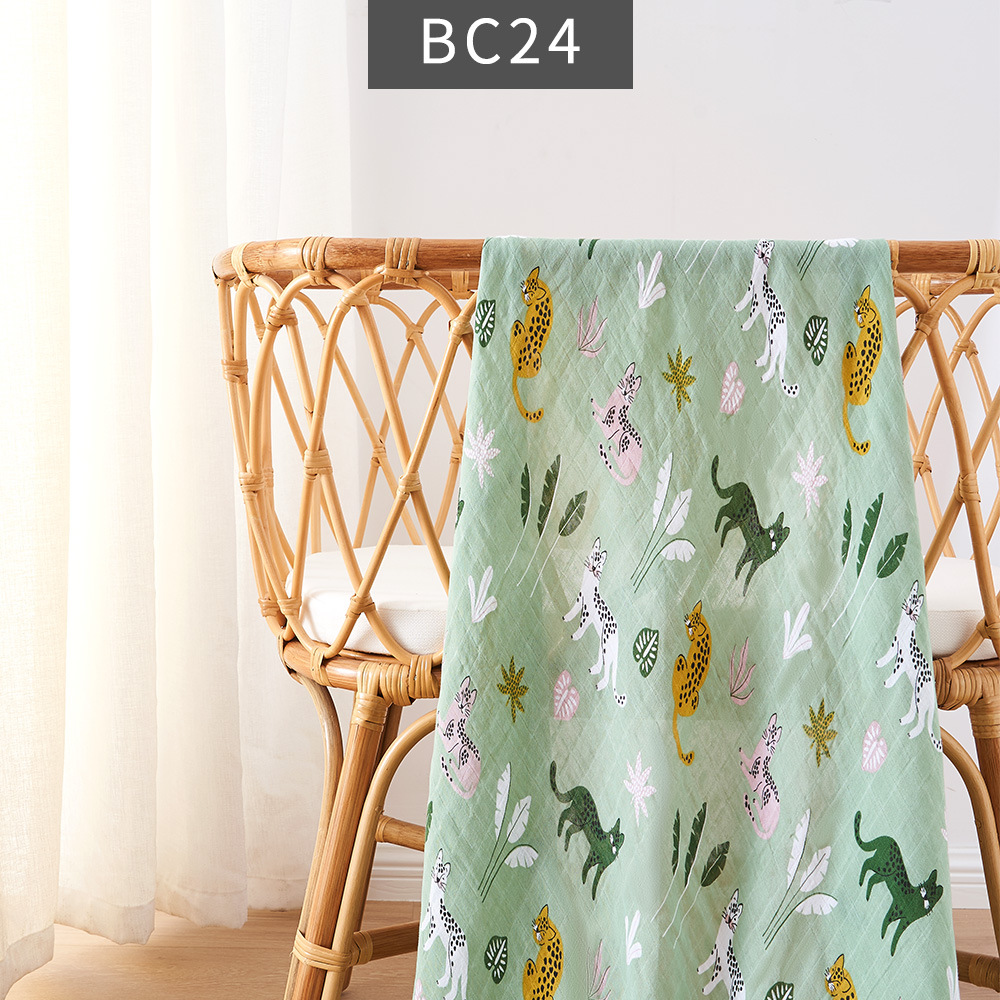 Soft Bamboo Cotton Baby Blanket – Lightweight Summer Swaddle