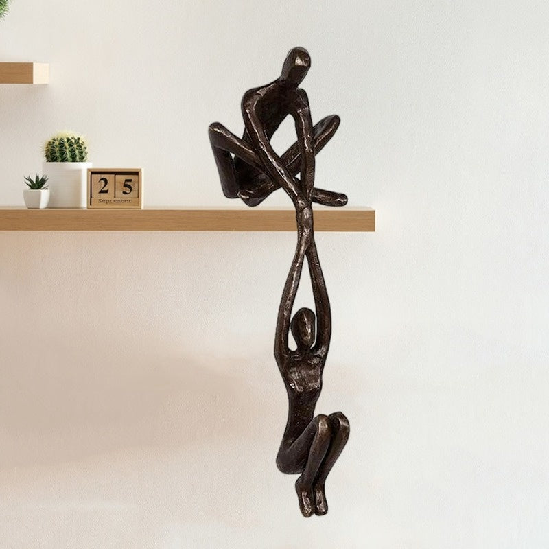 Dancing Couple Figurine Sculpture - Romantic Resin Artwork for Home & Office Décor