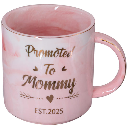 Promoted to Mommy 2025 – Funny Coffee Mug Gift for New Moms