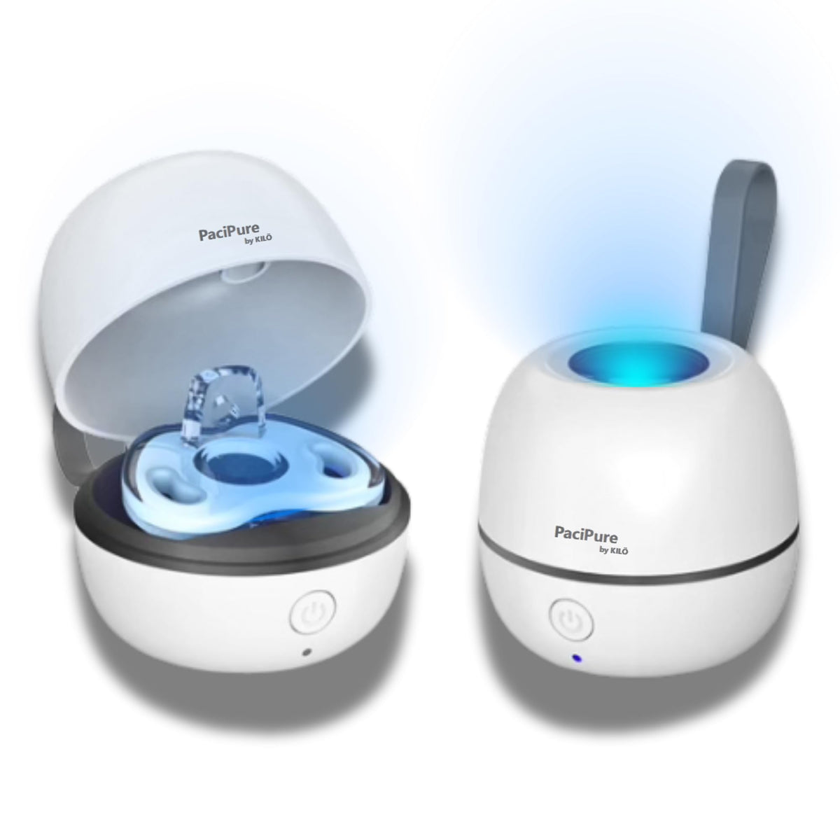 PaciPure by KILÖ – UV Portable Pacifier Sanitizer – Compact UV Light Cleaner for Baby Pacifiers and Small Items – Travel-Friendly On-The-Go & BPA-Free