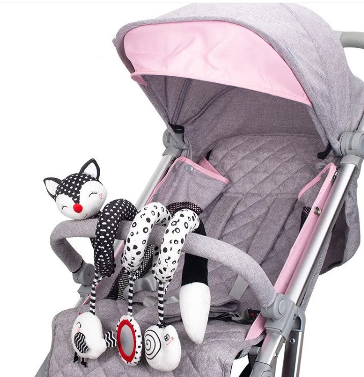 Baby Spiral Plush Toy – Soft Stroller & Car Seat Activity Toy for Newborns