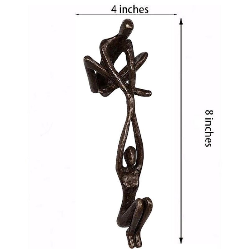 Dancing Couple Figurine Sculpture - Romantic Resin Artwork for Home & Office Décor