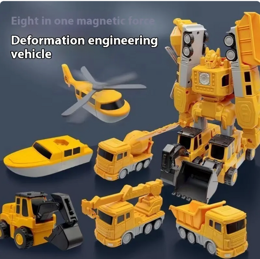 Magnetic Engineering & Military Building Blocks Set - 35-Piece Construction Toy for Kids (Ages 4-6)