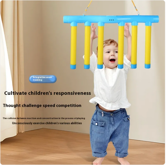 Kids Interactive Sensory Trainer - Hand-Eye Coordination Toy for Children Ages 3-14 (Yellow & Blue)