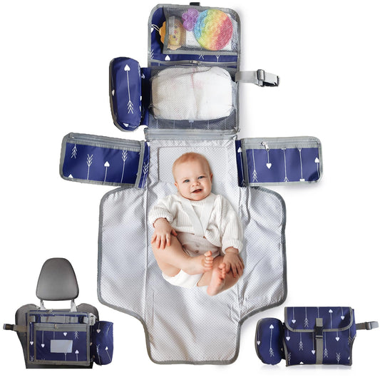 Portable Baby Diaper Changing Pad – Waterproof Travel Changing Kit
