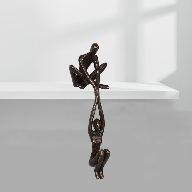 Dancing Couple Figurine Sculpture - Romantic Resin Artwork for Home & Office Décor