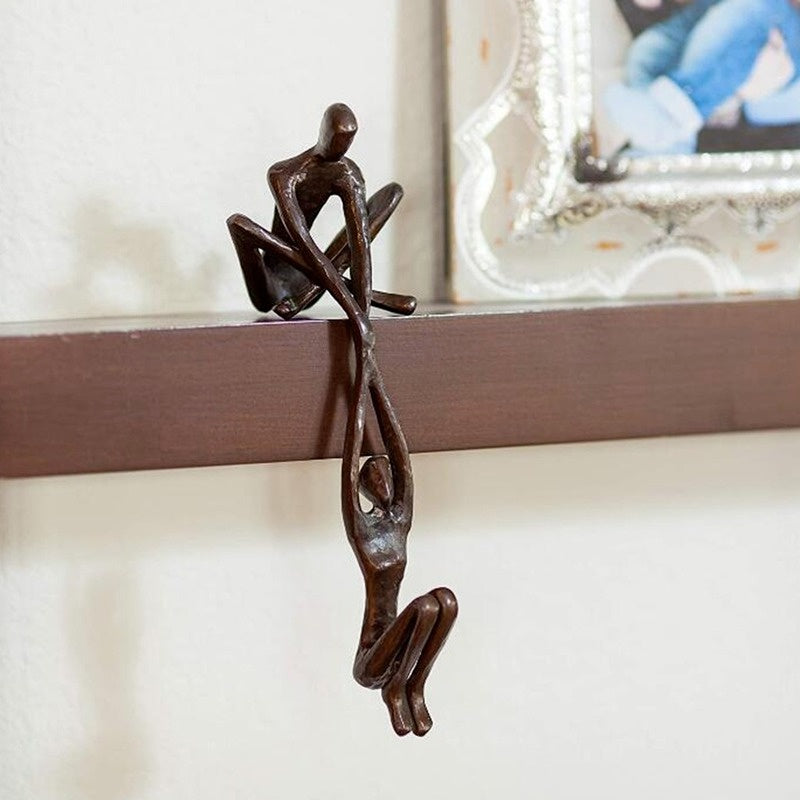 Dancing Couple Figurine Sculpture - Romantic Resin Artwork for Home & Office Décor