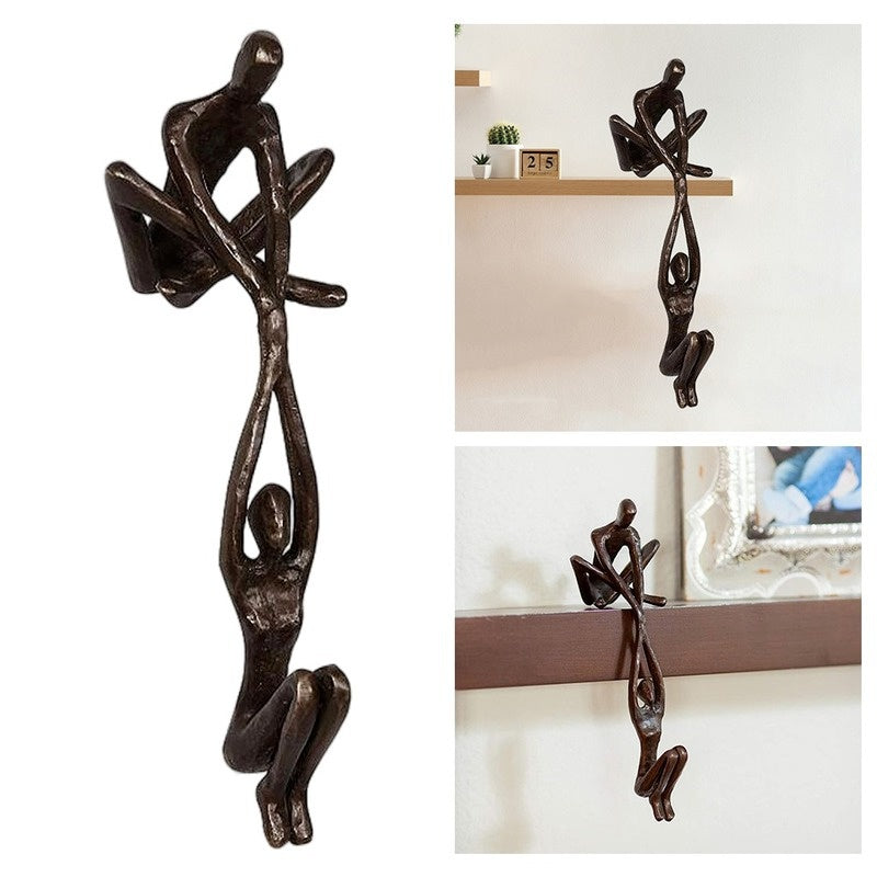 Dancing Couple Figurine Sculpture - Romantic Resin Artwork for Home & Office Décor