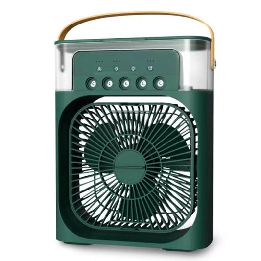 Portable 3-in-1 Air Cooler Fan - Mini USB Air Conditioner with Humidifier & 17-Color LED Night Light for Home, Office & Car